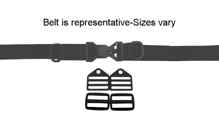 Therafin-36094-Hip Belt, 1.5" TheraFit Dual Pull, Magnetic Proximity Buckle, Unpadded w/ Clips