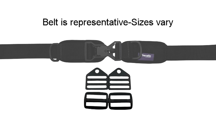 Therafin-36095-Hip Belt, 1.5" TheraFit Dual Pull, Magnetic Proximity Buckle, 5.25 x 2.25 Pads w/ Clips