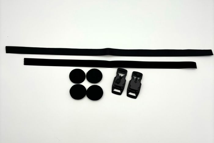 Therafin-Replacement Molded Shoe Holder Straps with Pads, Proximity Buckle using Hook-n-Loop Straps