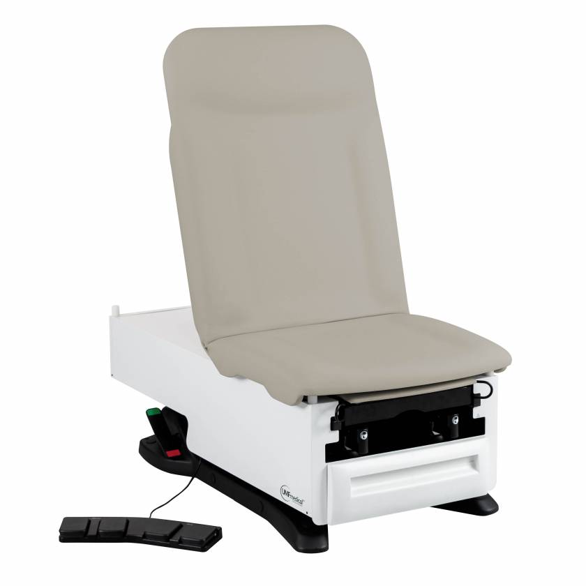 UMF Medical FusionONE+ ProGlide Power Hi-Lo Power Backrest Exam Table with Contoured Top, WheelBase System