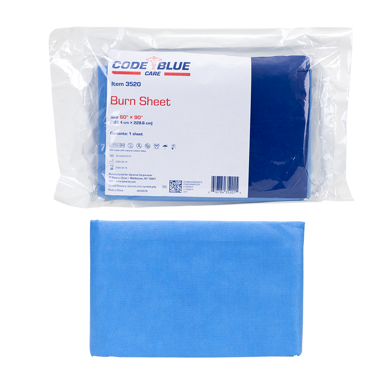 Dynarex-3520 Burn Sheet - Sterile 60" x 90" 12/cs