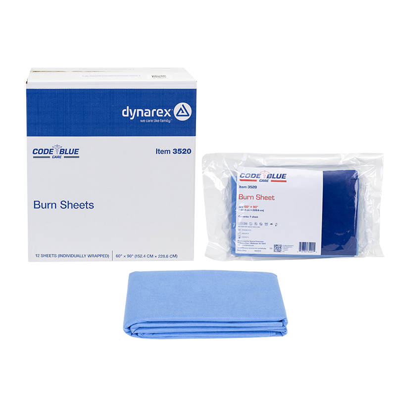 Dynarex-3520 Burn Sheet - Sterile 60" x 90" 12/cs