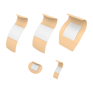 Dynarex 3609 Sheer Plastic Adhesive Bandages 2" x 3" (100) Univeral Wrapper, 24/100/CS