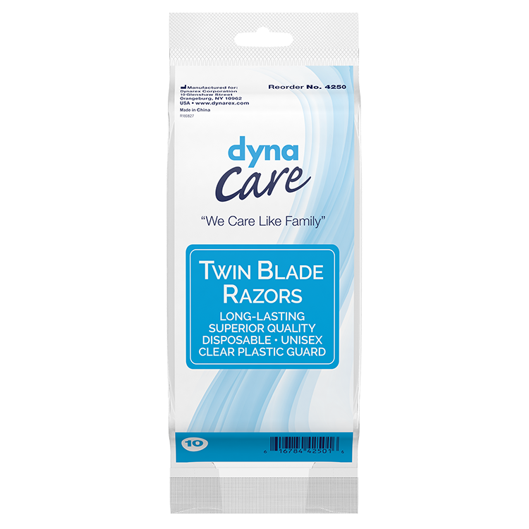 Dynarex-4250 Twin Blade Razors ( Case of 6 Box / 50 per Box)