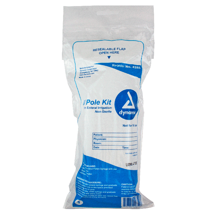 Dynarex IV Pole Kit - Enteral Feeding Syringe
