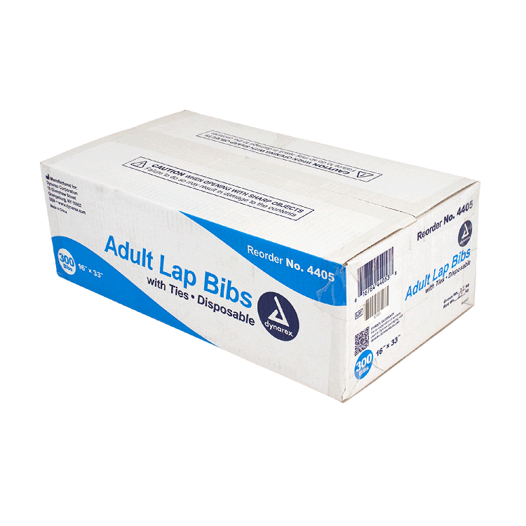 Dynarex Disposable Adult Lap Bibs