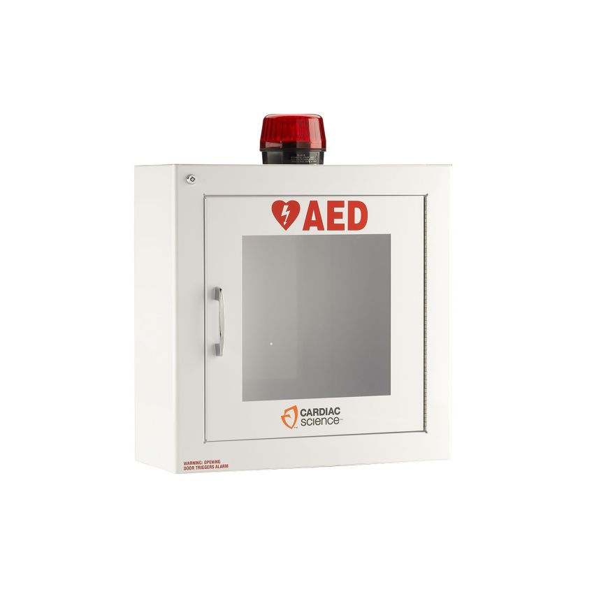 ZOLL-50-00392-30 Gabinete de pared para montaje en superficie con alarma y luz estroboscópica, con seguridad habilitada