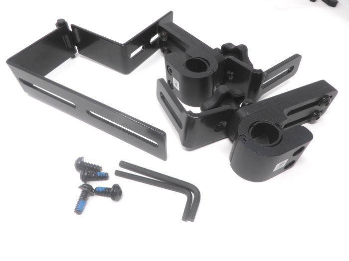 Therafin Back Hardware, 2 Knob Wrap Around w/ Depth Hinge