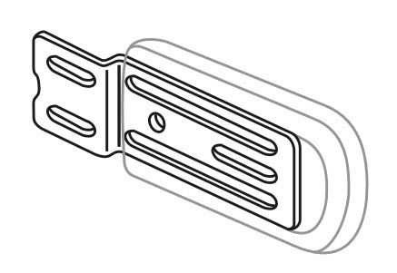Therafin Bracket, Inner Mount, 0" Offset LTS Flat Pad Brkt