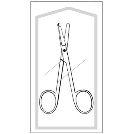 Sklar-96-2596 Econo Sterile Spencer (Littauer) Suture Scissors, 50 items/case