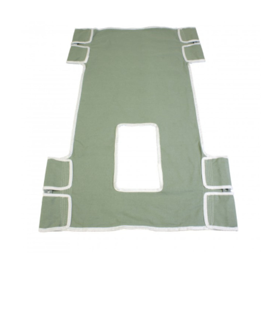 Dynarex Standard Seat/Back Sling w/ Commode Opening - Canvas-Mesh