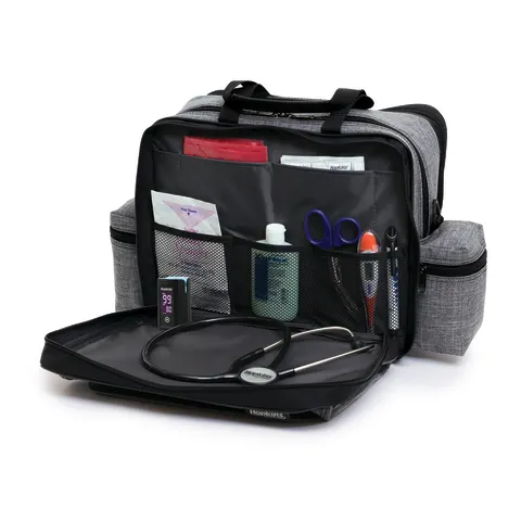 Hopkins Medical/Marketlab-530656-HGR Antimicrobial Mark V Shoulder Bag • 13"W x 7.5"D x 11.25"H, 1/ea