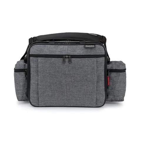 Hopkins Medical/Marketlab-532021-HGR Antimicrobial EZ View Med Bag® • 14"W x 8"D x 11.75"H, Heather Gray, 1/ea