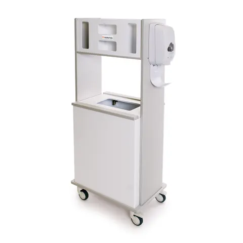 Bowman Dispensers/Marketlab-53250 Insight® Two-Sided Mobile Kiosk • 21.5"W x 14"D x 52"H