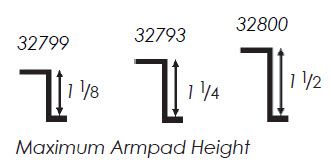 Therafin-32799-Tray Attachment, Z Tray Slides, 1-1/2", Pair