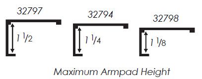 Therafin-32794-Tray Attachment, U Slides, 1-1/2", Pair