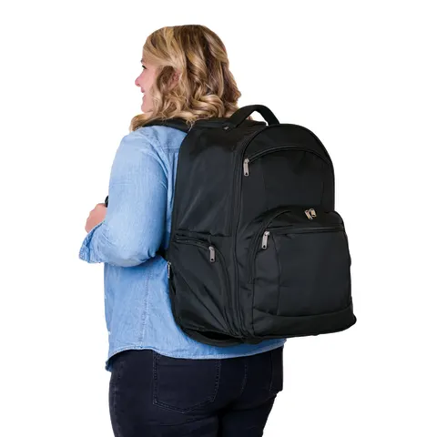 Hopkins Medical/Marketlab-536336-BK Rolling Backpack III • Black • 13"W x 8.5"D x 20"H, 1/ea
