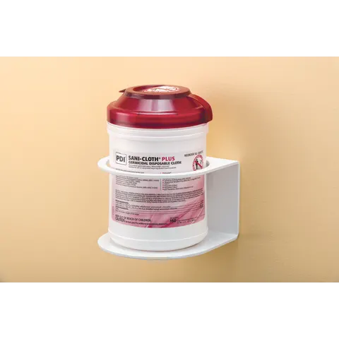 Bowman Dispensers/Marketlab-54549 Wall-Mount Holder, Wipes • 5.88"W x 6.05"D x 4.1"H • 5.13" Dia