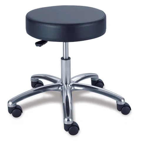 Marketlab-5506 Extra Cushioned Stool with Chrome Base, Without Back, 1/ea