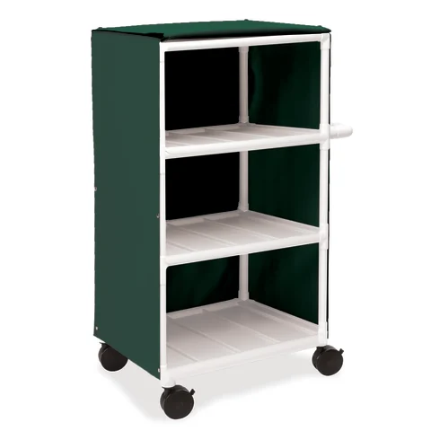 Marketlab Three-Shelf Narrow PVC Linen Cart