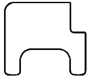 Therafin Wheelchair Table Tray, Clear Finish, 23.5 x 22, 14x9 BC