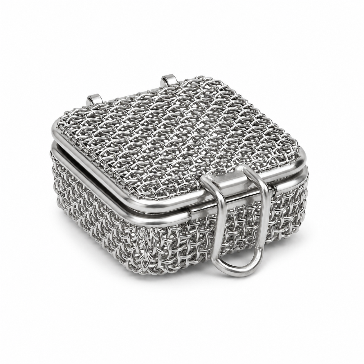 Sharn/Marketlab Wire Instrument Basket with Hinged Lid