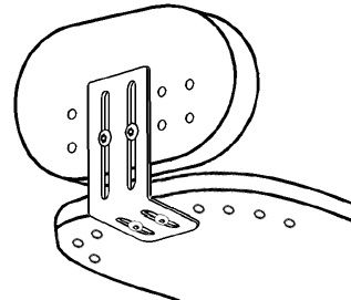 Therafin-32704-Elbow Stops w/ Pad, Mounting Bracket & Hardware, Single