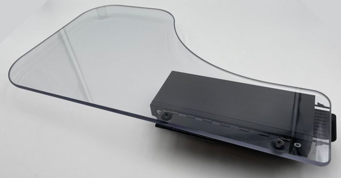 Therafin-30387-Bandeja media, envolvente, transparente, 3/8" con soporte de altura ajustable, abatible hacia arriba/abatible, izquierda