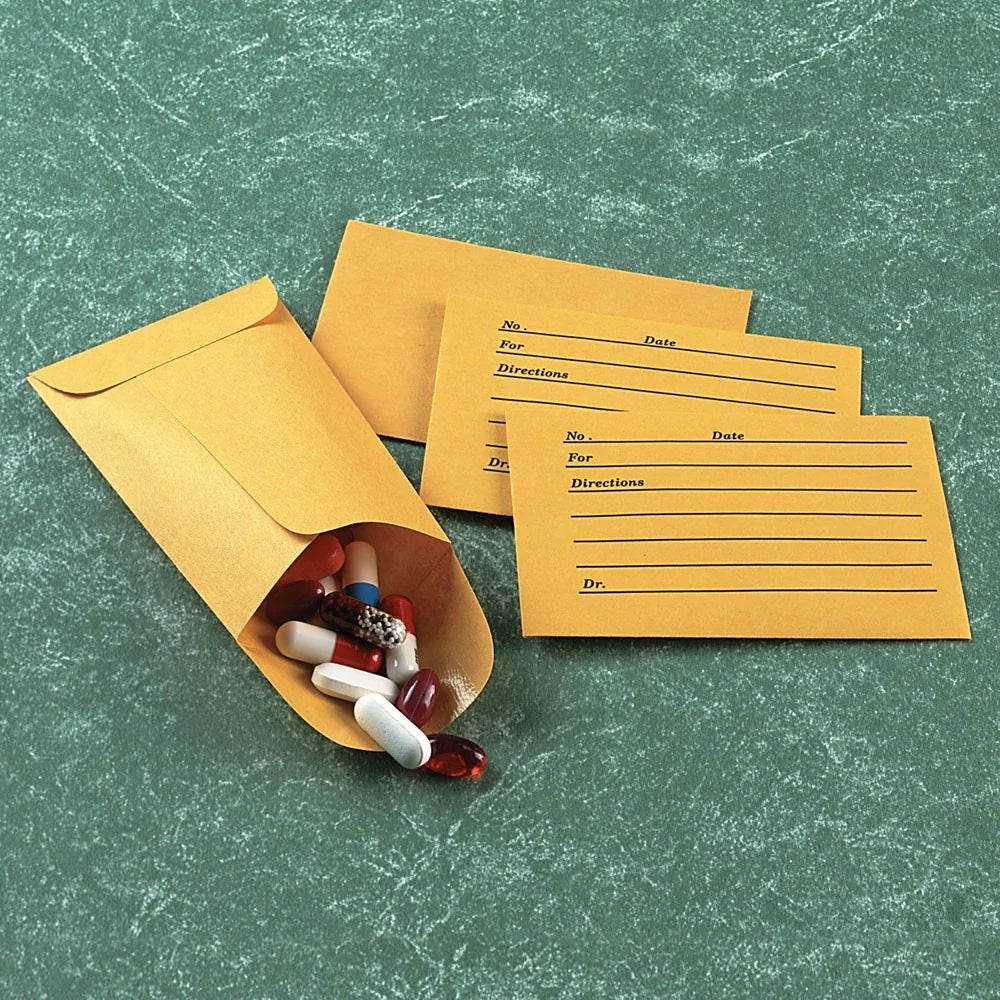 Apothecary Products-66510 Plain Pill Envelopes