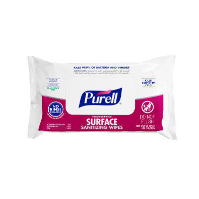 Gojo-9371-12 PURELL® Foodservice Surface Disinfecting Wipes, 72ct Canister (12 can/ct)