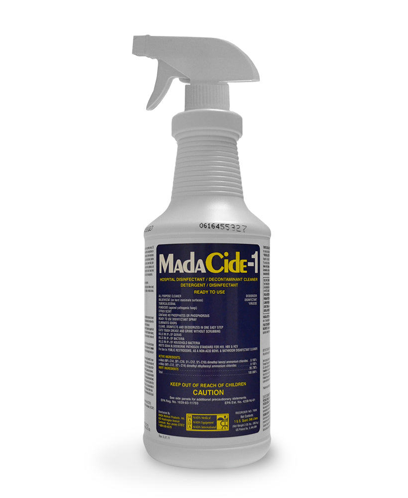 MADA Medical MadaCide-1 spray bottles
