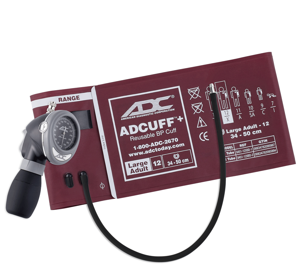 ADC Diagnostix Palm Aneroid Sphygmomanometer - Large Adult