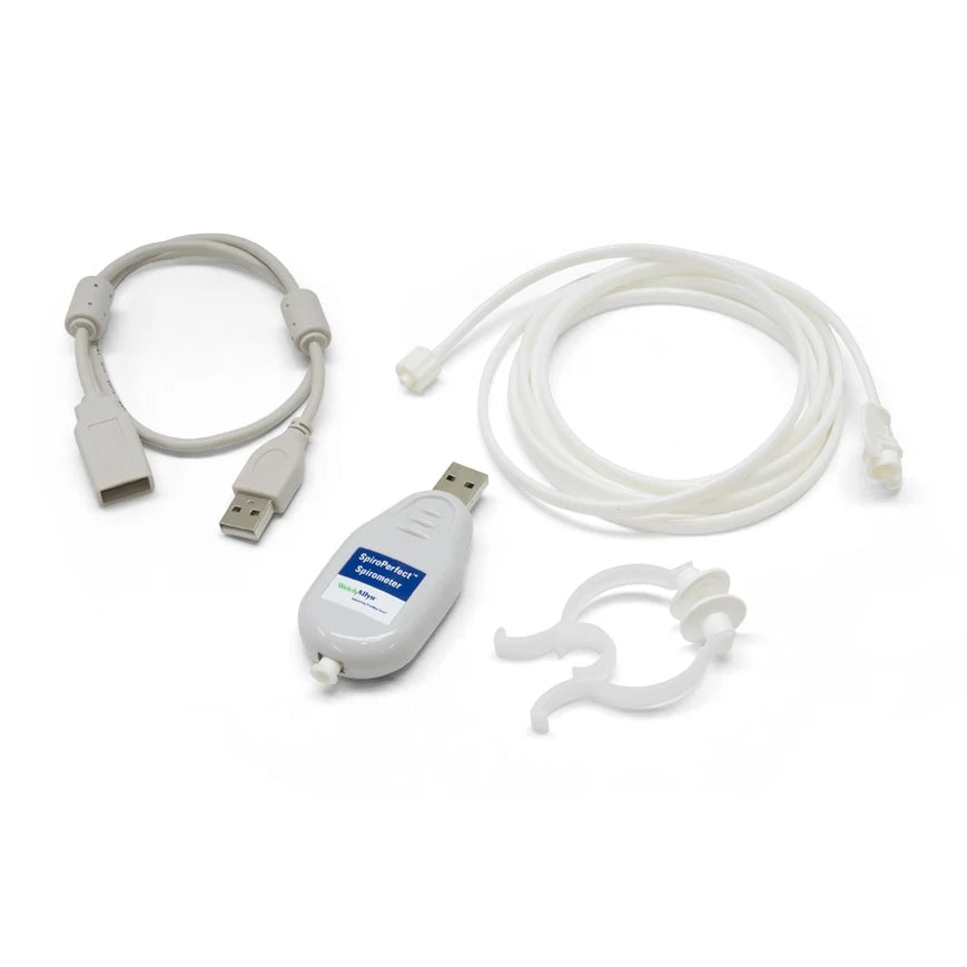 Welch Allyn/Hillrom-703554 SpiroPerfect USB Replacement Sensor Kit – Clinical Grade Spirometry Module for Connex Patient Workstation (CPWS) (1 EA)