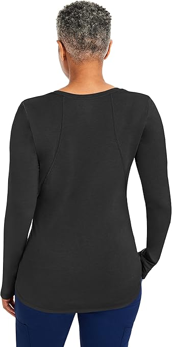 Purple Label by Healing Hands Women's Mackenzie Solid Underscrub Tee