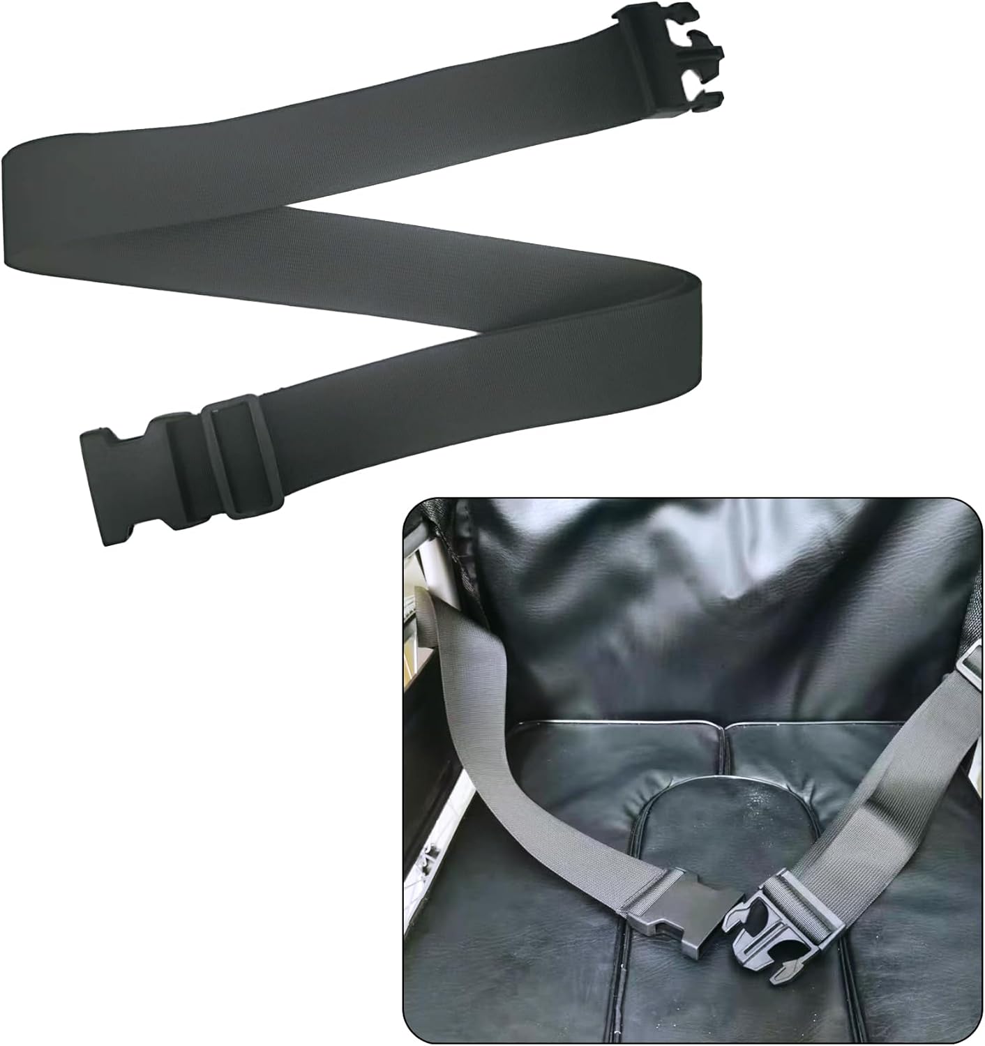 Dynarex-RPWC28 PSB DynaRide Pediatric Wheelchair Safety Belt 1 Ea., Black