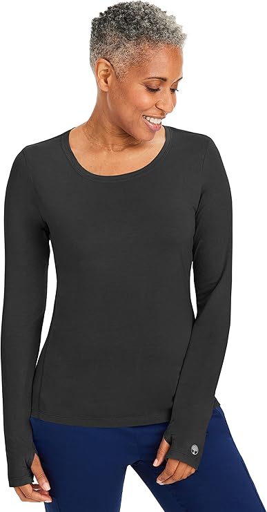 Purple Label by Healing Hands Women's Mackenzie Solid Underscrub Tee
