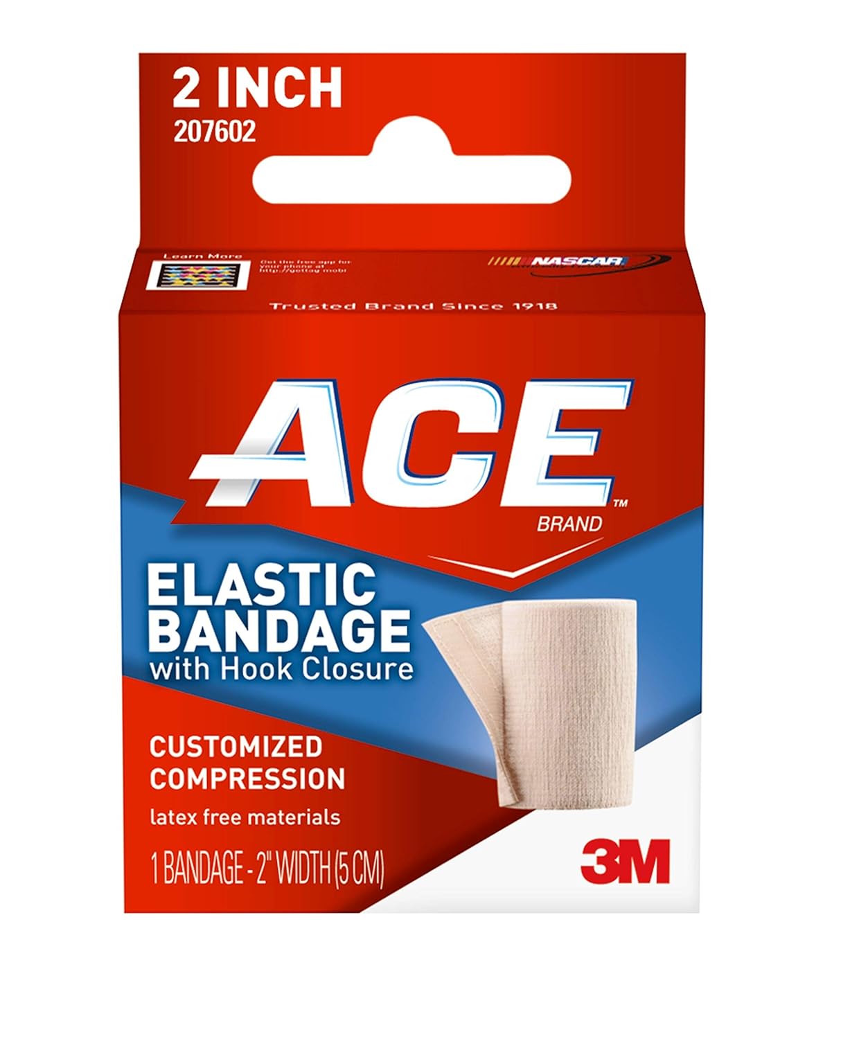 3M-207602 2" Elastic Bandage with Hook Closure, 72/cs (Continental US+HI Only)
