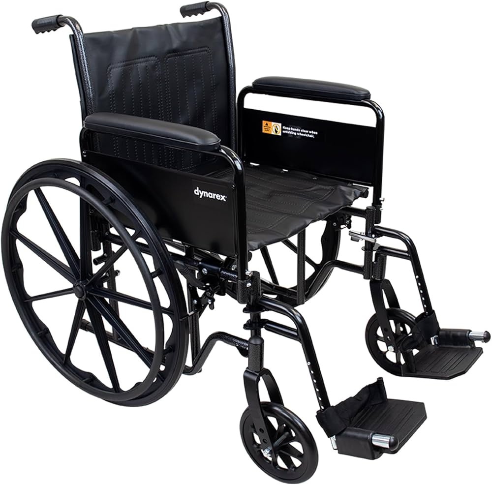 Dynarex-RPWC18-PAP DynaRide Pediatric Wheelchair Arm Pads 1 Pr., Black