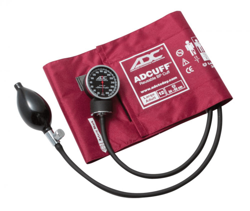 ADC Diagnostix 720 Pocket Aneroid Sphygmomanometer-Large Adult
