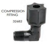Therafin-32682-Sip-N-Puff Compression Fitting, 90 Degree