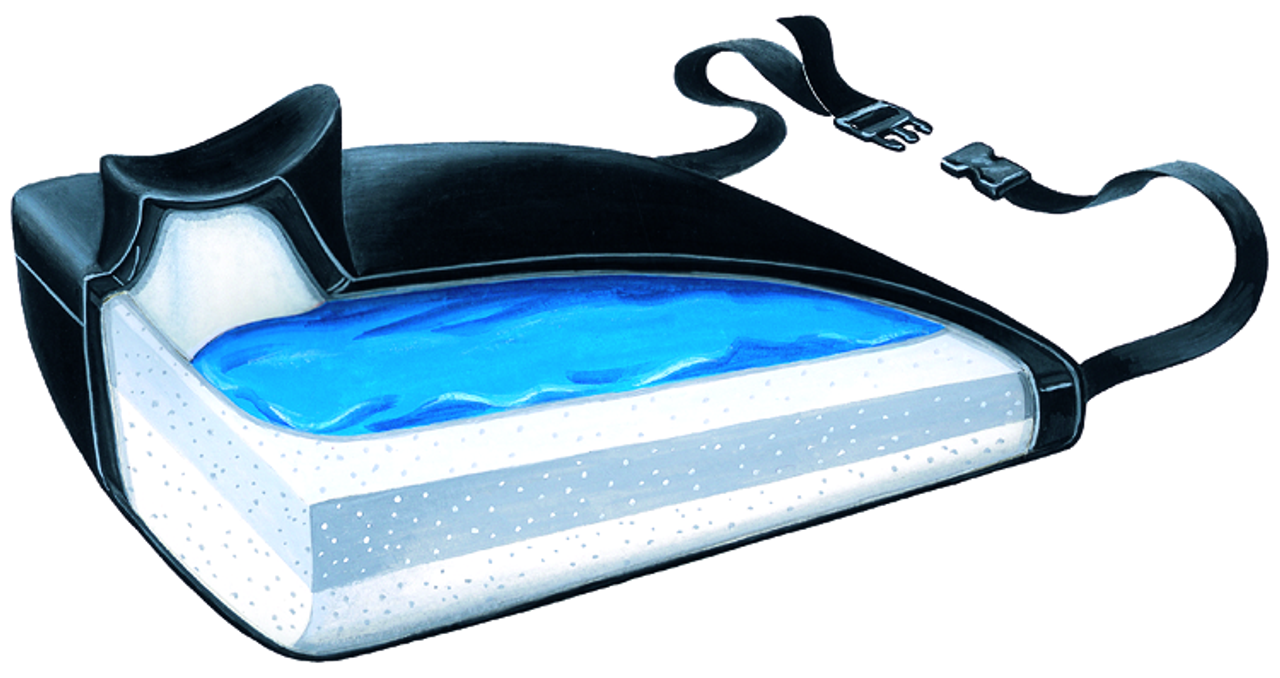 Skil-Care Slide-Guard Gel-Foam Vinyl Wedge Cushion Firm Foundation w/LSI Cover