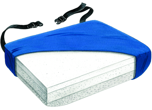 Skil Care-754757 Tri-Foam 18"x18" Gel-Infused Visco Sling Seat Cushion w/LSII Cover
