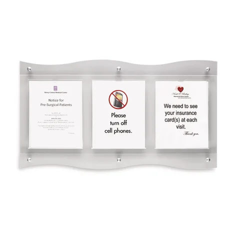 Marketlab Frost Framed Document Holder