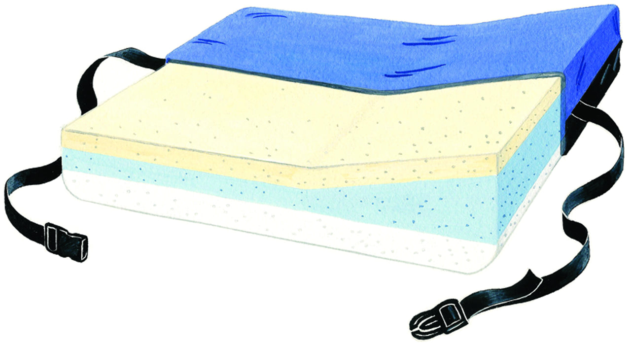 Skil Care-756010 Lateral Positioning Firm Foundation Cushion w/LSII Cover 756010