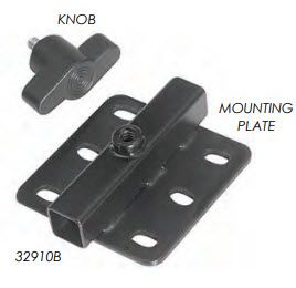 Therafin-32910B-Headrest Mounting Plate w/ Knob