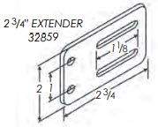 Therafin-32859-L-Bracket, Slotted, 1-1/8 x 2-3/4, Stainless Steel, Black