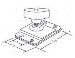 Therafin-32850-Swingaway Locking Hinge w/ Push Button Release