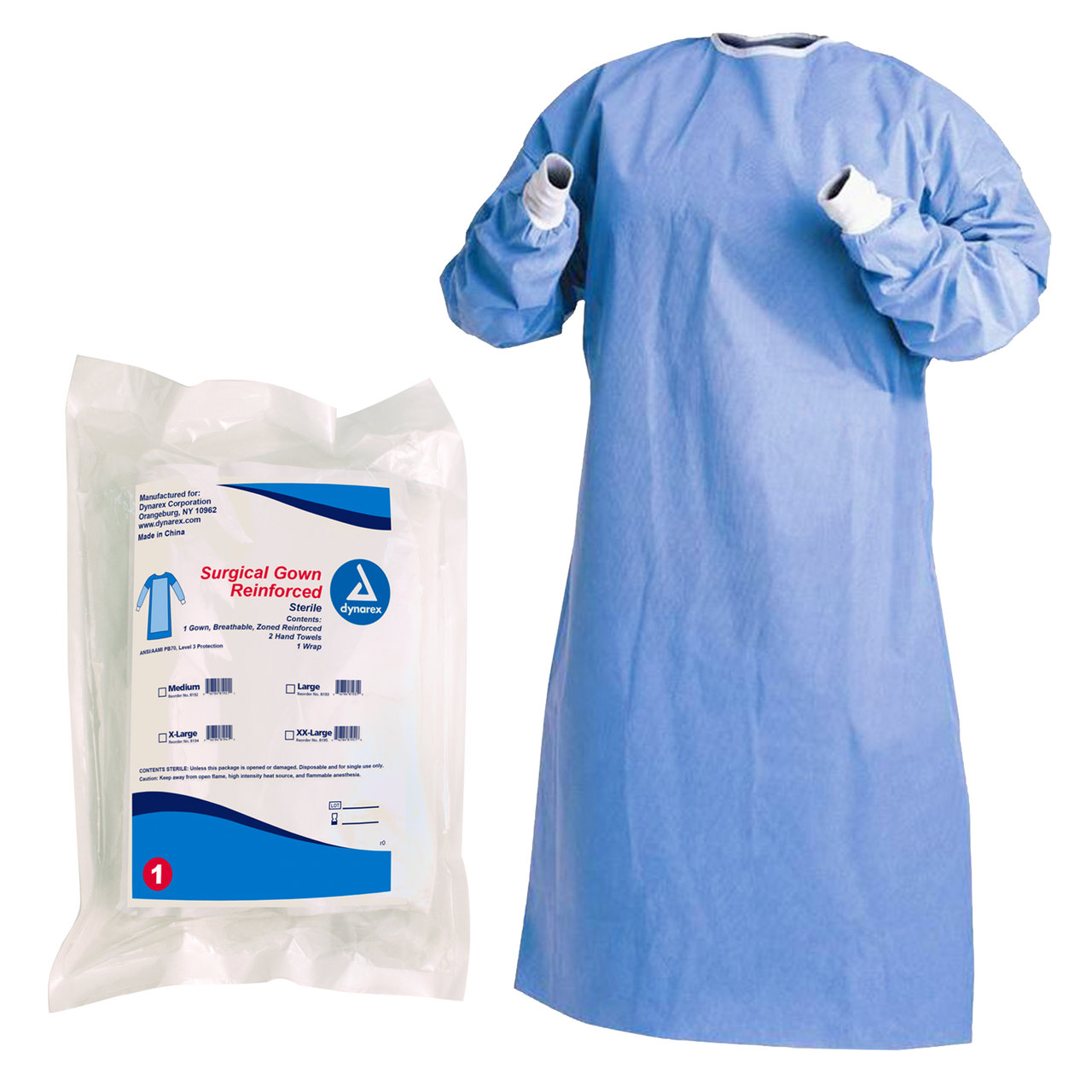 Dynarex Surgical Gowns, Sterile