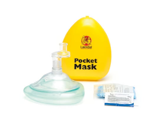 LAERDAL-82001133 Pocket Mask w/ Gloves, Yellow Hard Case (1 EA)