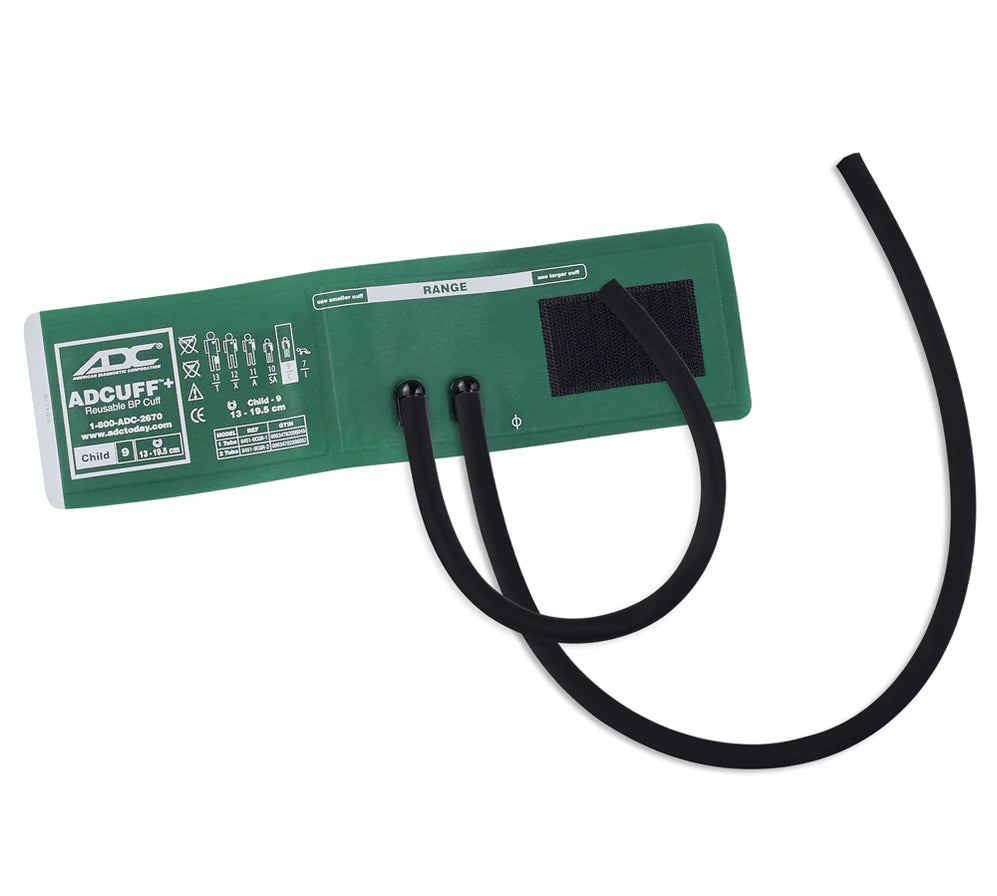 ADC-8451-9CGR-2 ADCUFF+, 1 pc Cuff, 2 Tube Child, Green, LF